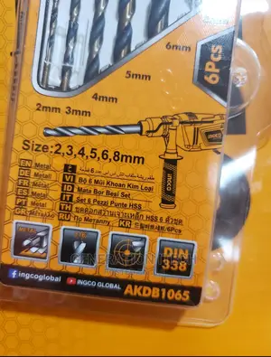 Ingco Drill Bit Set for Metal- 6 Pieces