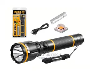 Ingco HCFL186503 Flashlight 400 Lumens Rechargeable