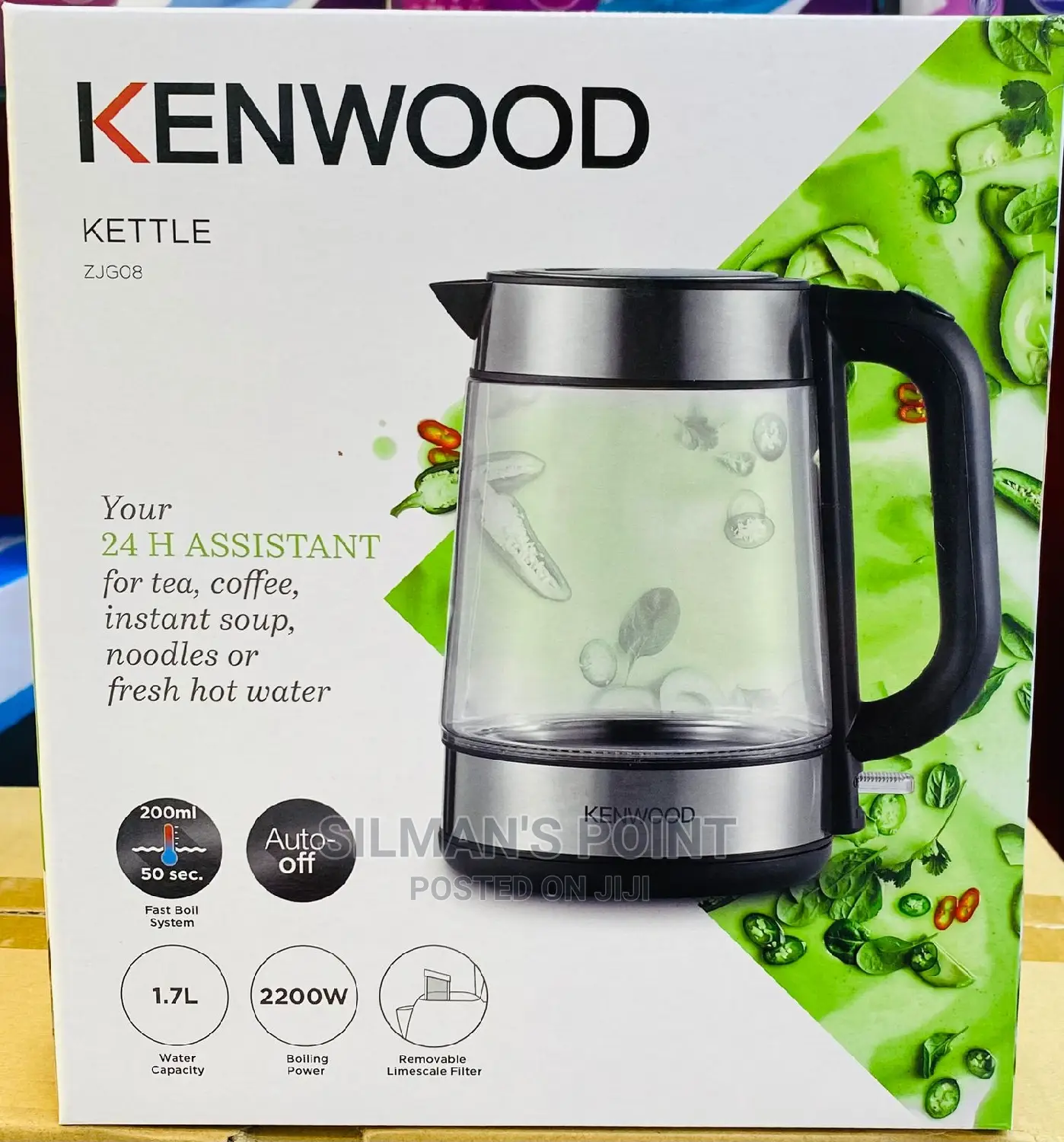 Kenwood Clear Glass Electric Kettle