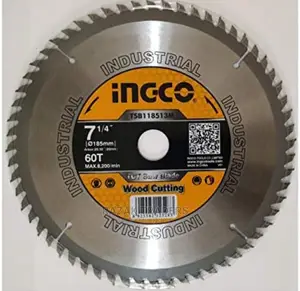 Ingco Wood Cutting Circular Saw Blade 7in 60T