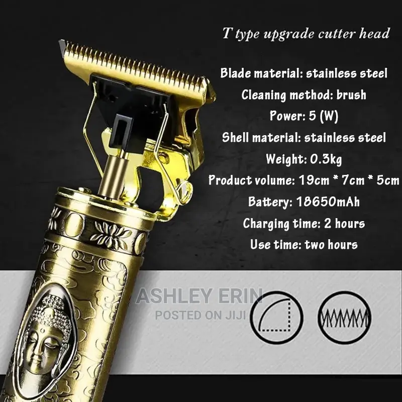 Rechargeable Hair Clipper Gold