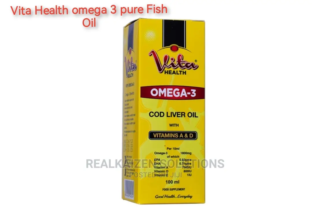VITA HEALTH Omega 3 Cod Liver Oil With Vitamins a D 100ml