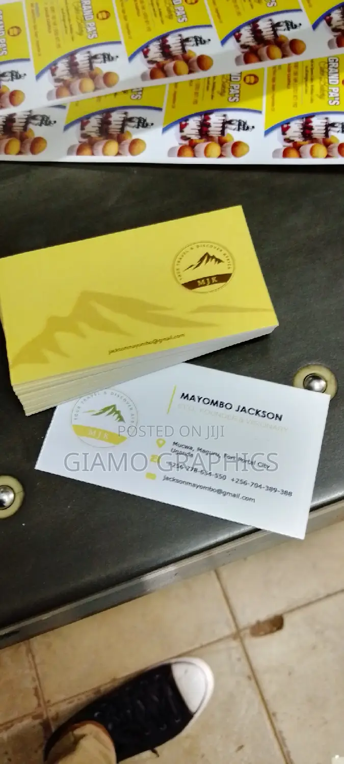 Yellow Business Card