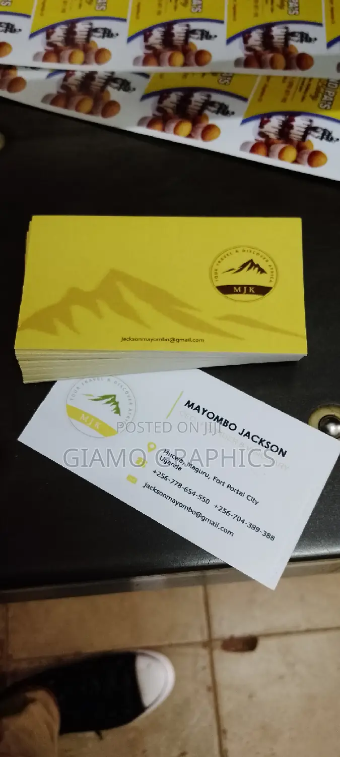 Yellow Business Card