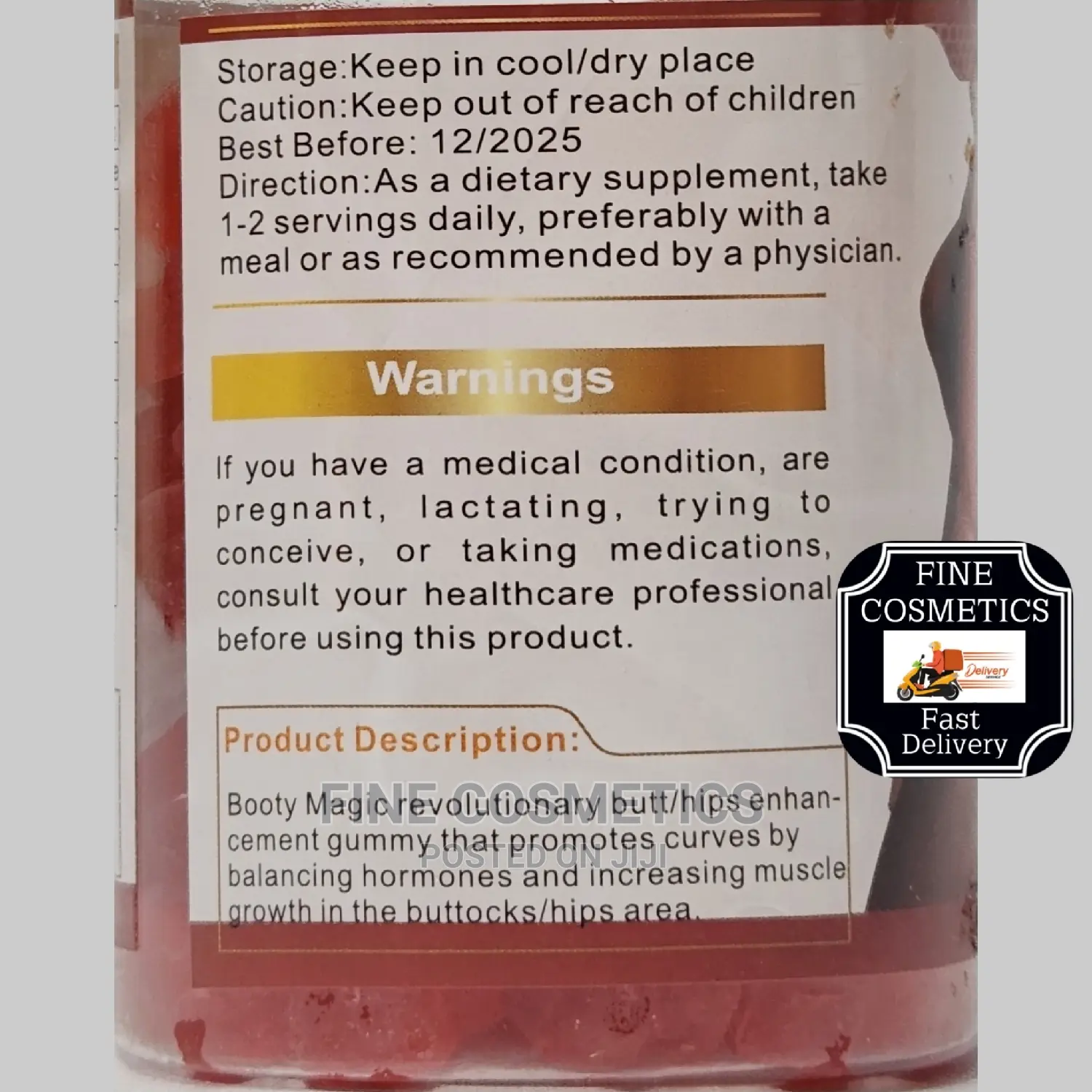 Curve Maca Hip and Buttocks Enlargement Chewing Gummies