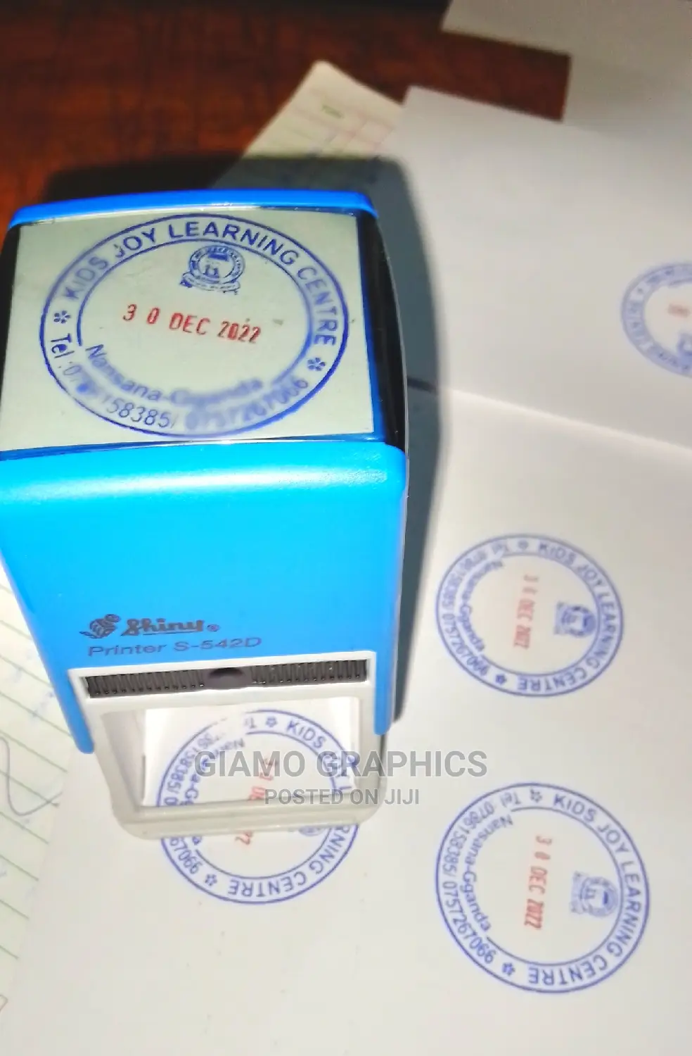 Round Shape Stamp Custom Medium Size