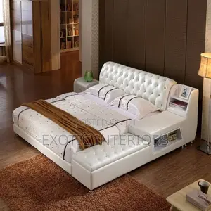 Soft Leather Smart Bed Frame With Storage Call