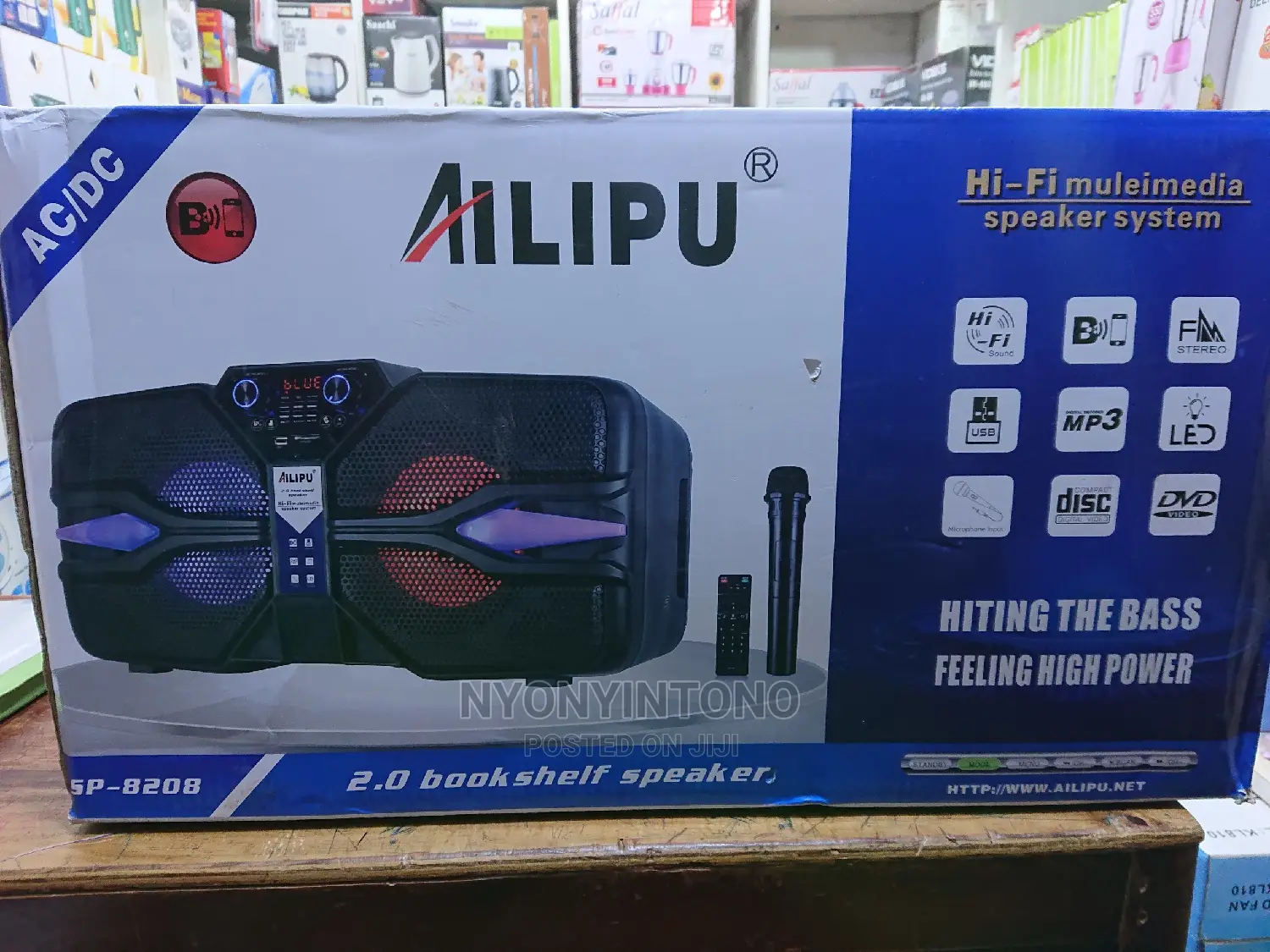 Alipu Bookshelf Bluetooth Speaker With a Microphone