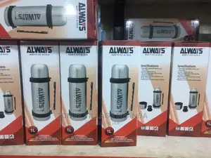 Always Vacuum Bottle 1 Litre Stainless Steel Original