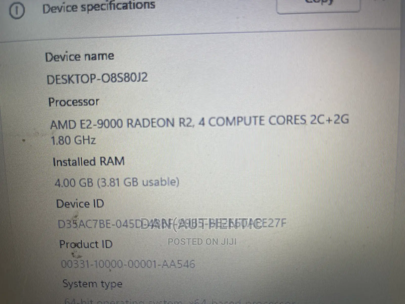 Laptop Lenovo IdeaPad 320 4GB AMD A8 HDD 500GB