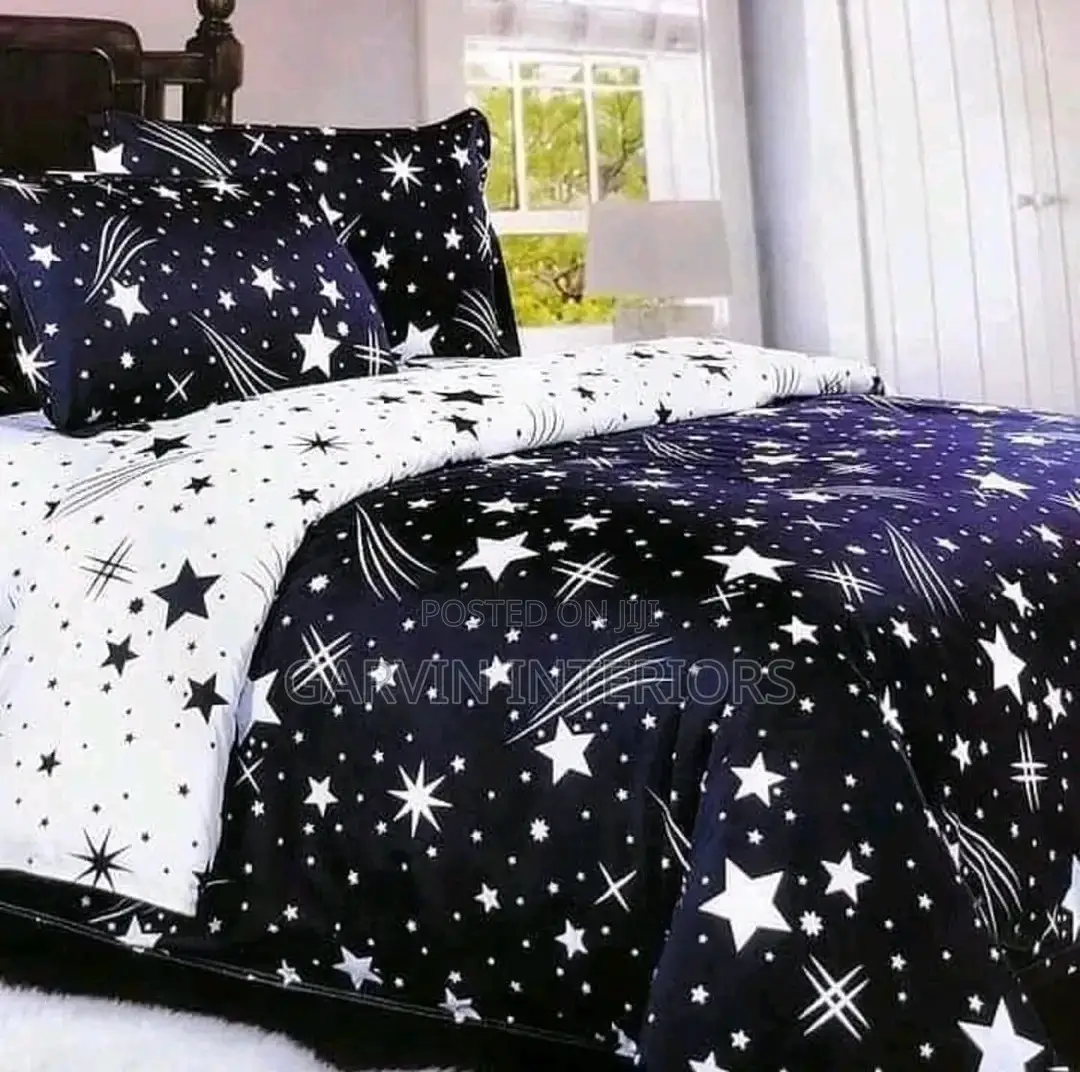 Bedcover Star Black 