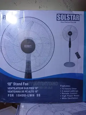 18" Solstar Stand Fan With Timer, Remote and 2yrs Warranty