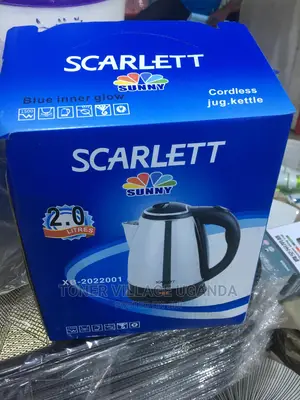 Scarlet Electric Kettle 2.0litre 1500watts 3 Pin Plug