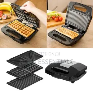 Hoffmans Waffles, Sandwich and Grill Pan 3in1