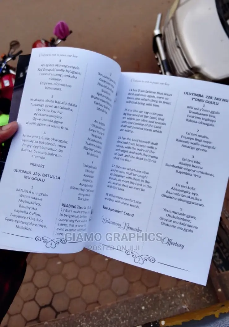 A5 and A4 Books Printing Black