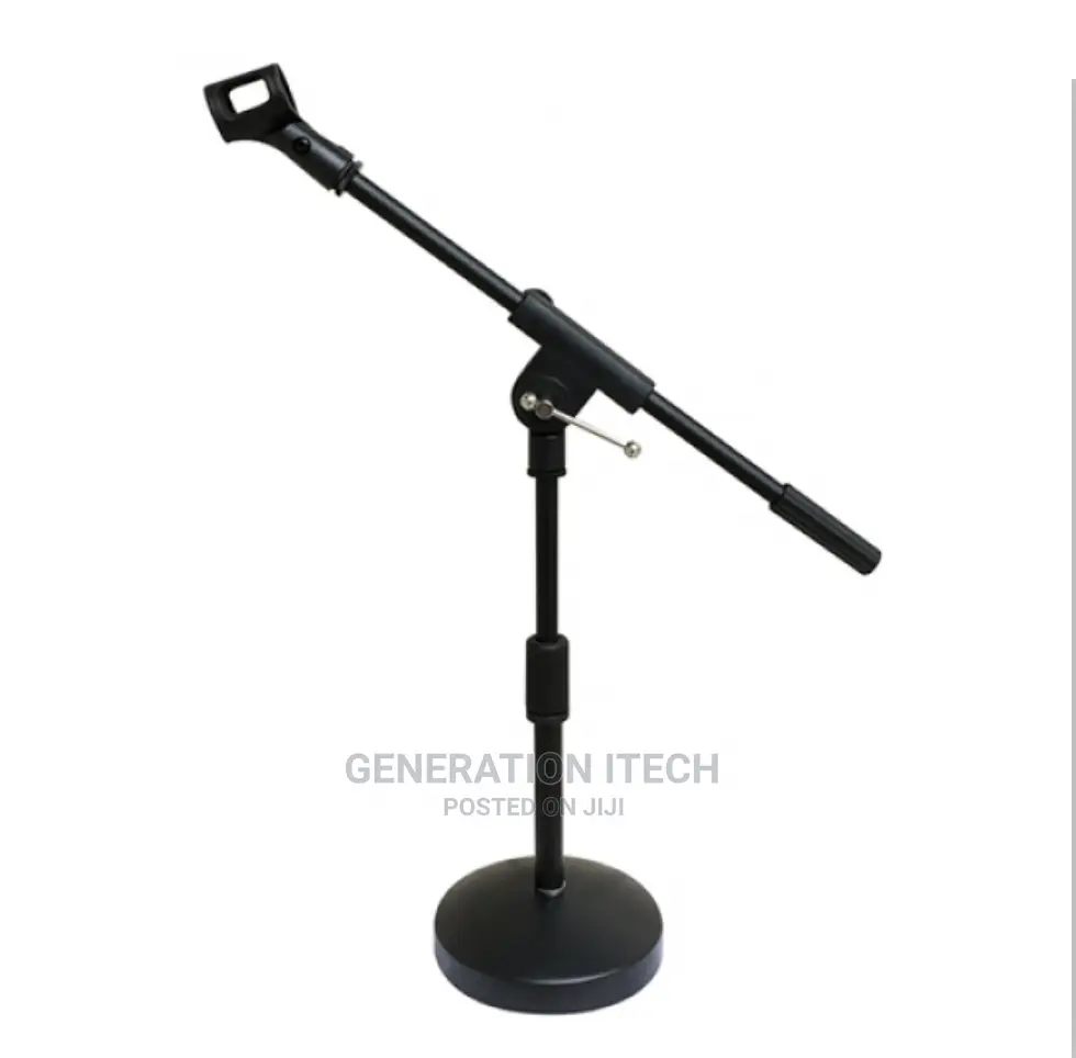 Microphone Table Stand With Round Base