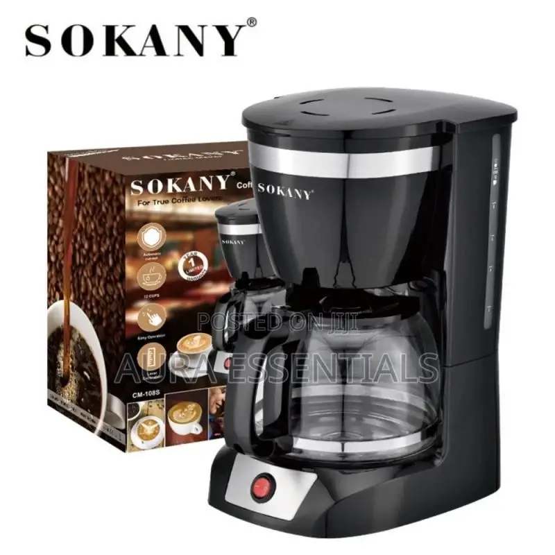 Sokany 108S S 6-12 Cups Drip Coffee Maker