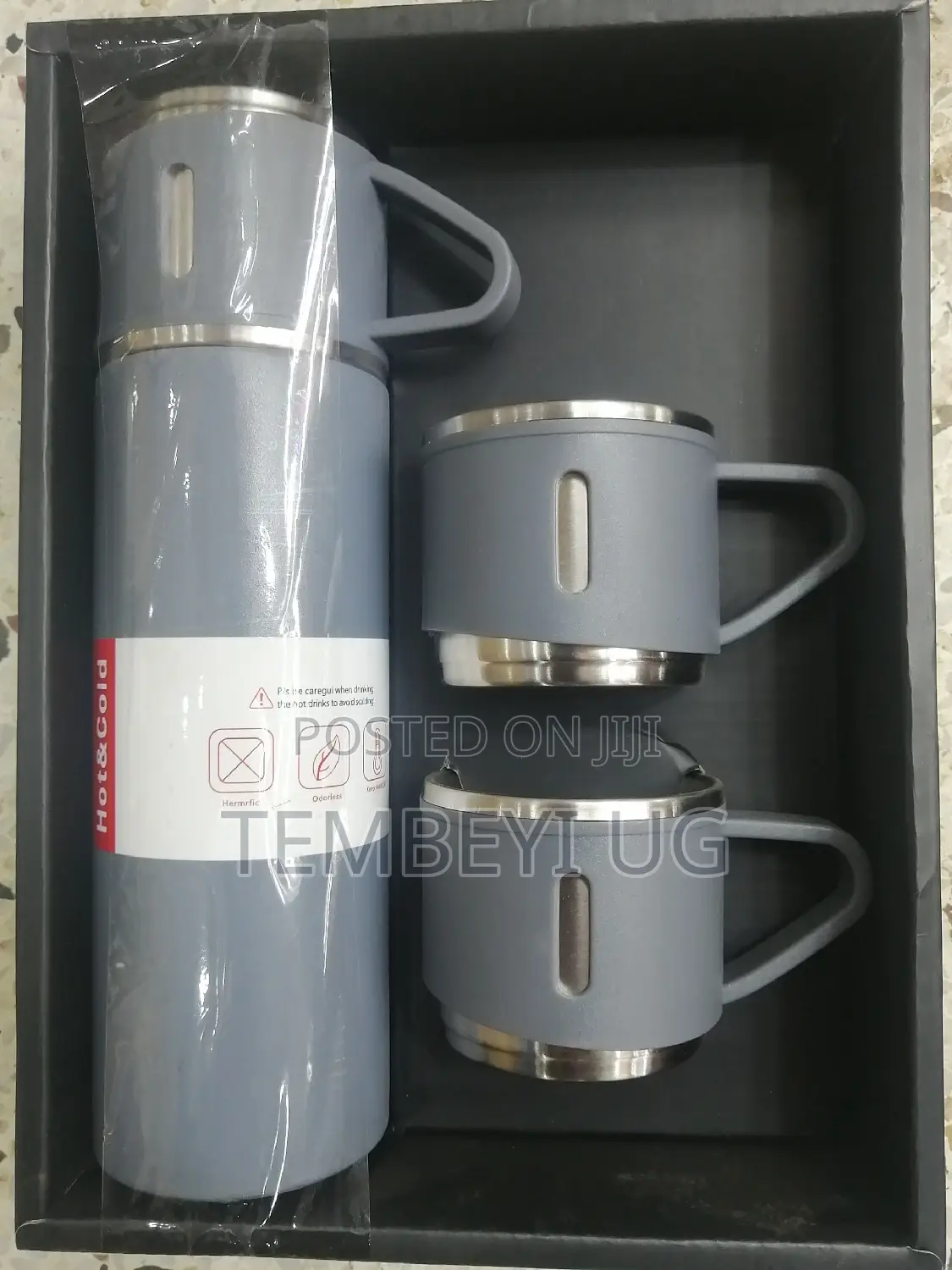 500ml Travel Flask Set With 2 Cups