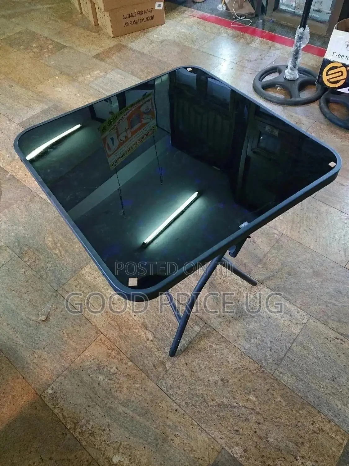 Glass Foldable Dining Table
