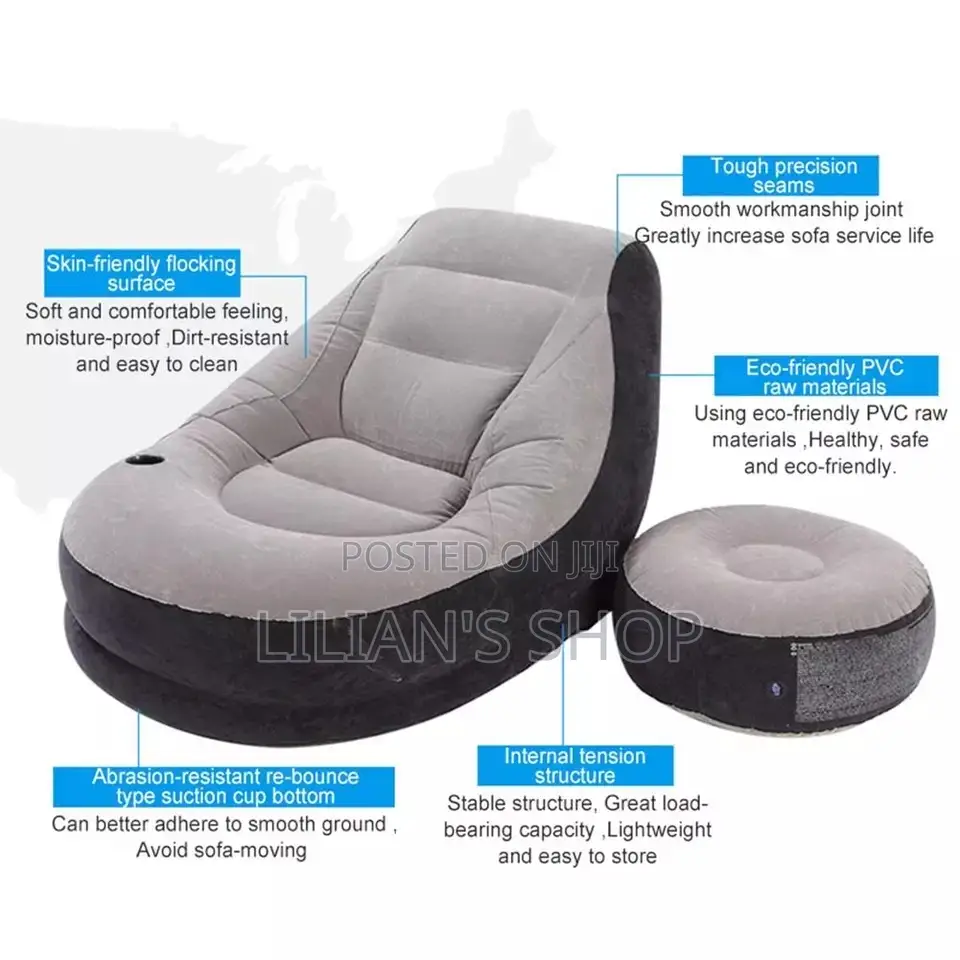 Inflatable Sofa With Footrest