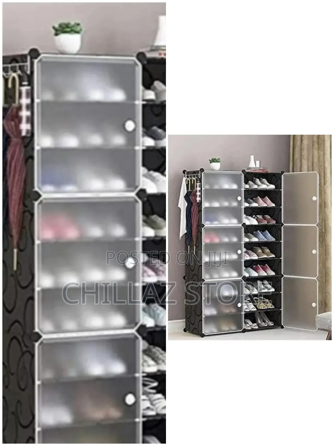 Two Column Plastic Wardrobe