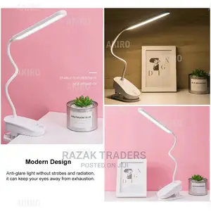 Foldable Student Study Table Reading Lamp USB LED Clip Light