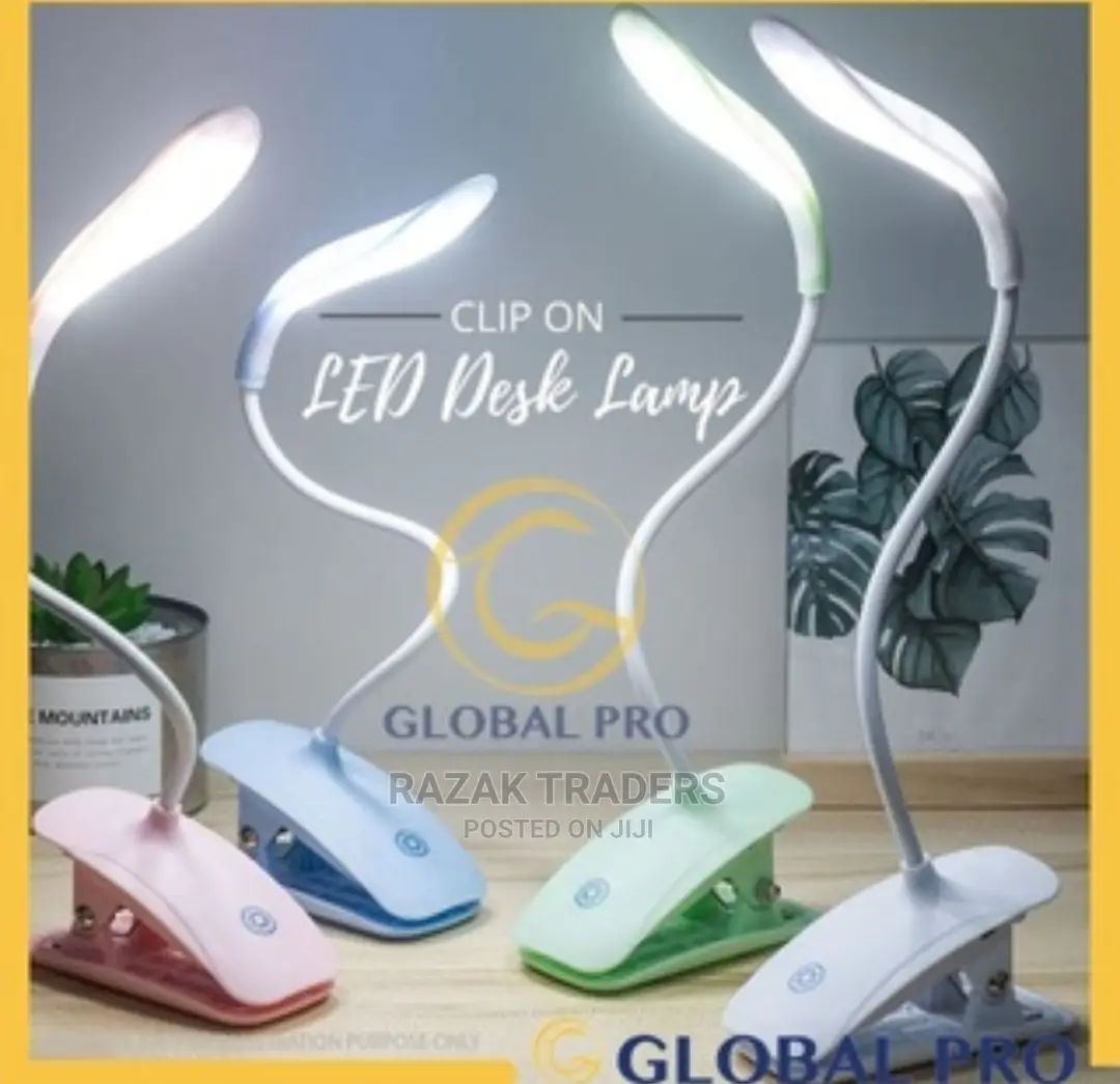 Foldable Student Study Table Reading Lamp USB LED Clip Light