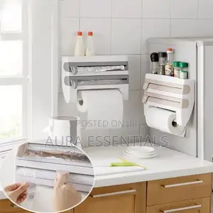 Multifunction Kitchen Cling Film Holder and Cutter