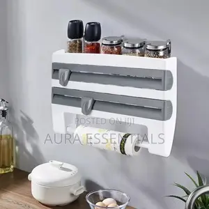 Multifunction Kitchen Cling Film Holder and Cutter