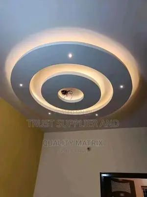 Terrazzo Floors and Gypsum Ceiling