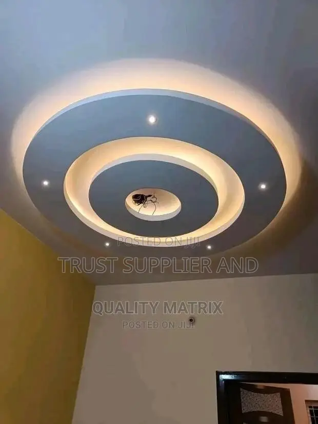 Terrazzo Floors and Gypsum Ceiling