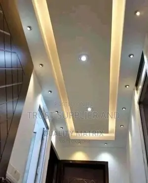 Terrazzo Floors and Gypsum Ceiling