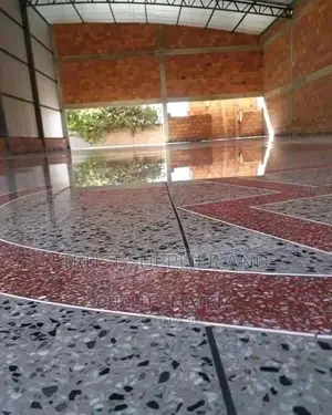 Terrazzo Floors and Gypsum Ceiling