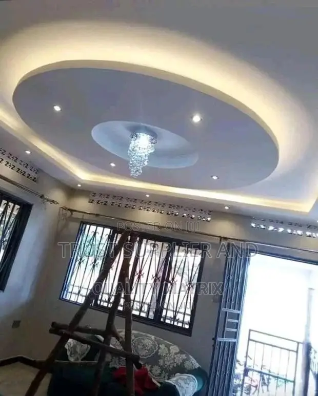 Terrazzo Floors and Gypsum Ceiling
