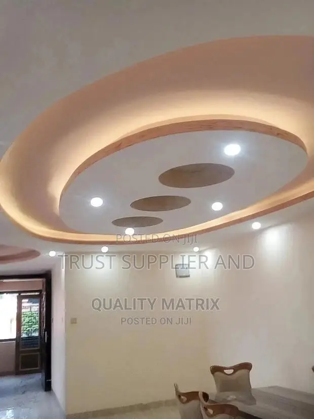 Terrazzo Floors and Gypsum Ceiling