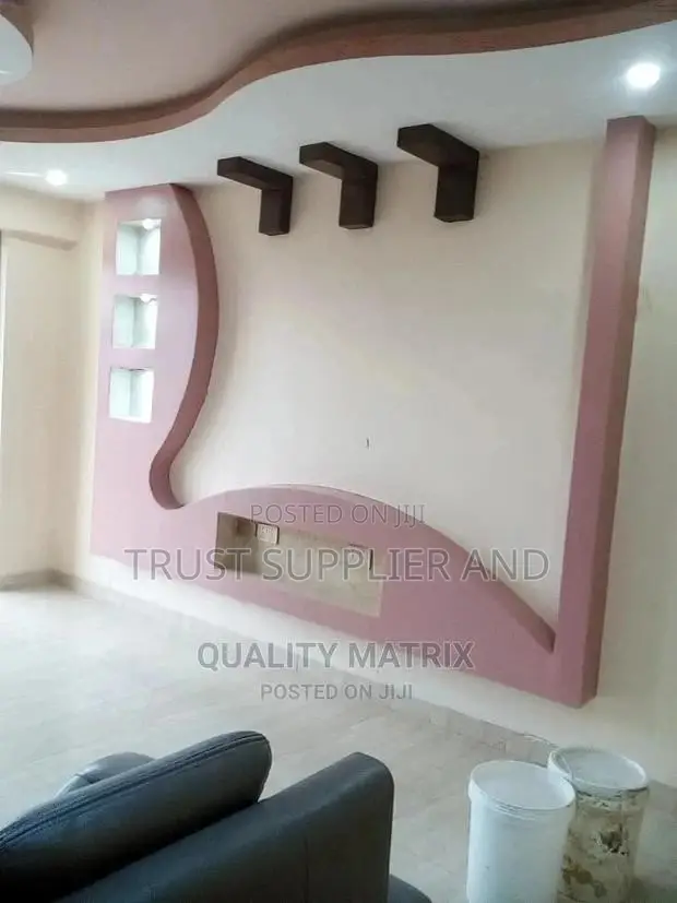 Terrazzo Floors and Gypsum Ceiling
