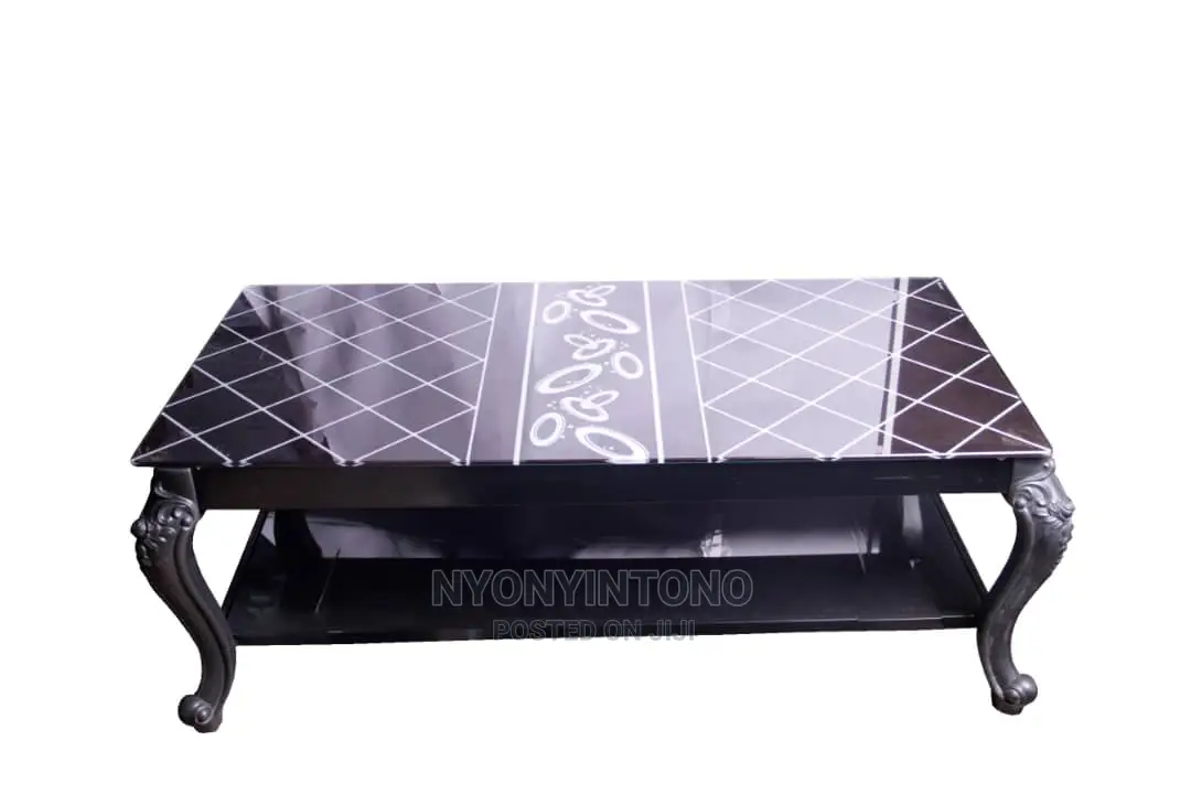 Very Strong Glass Coffee Centre Table With Ametallic Frame