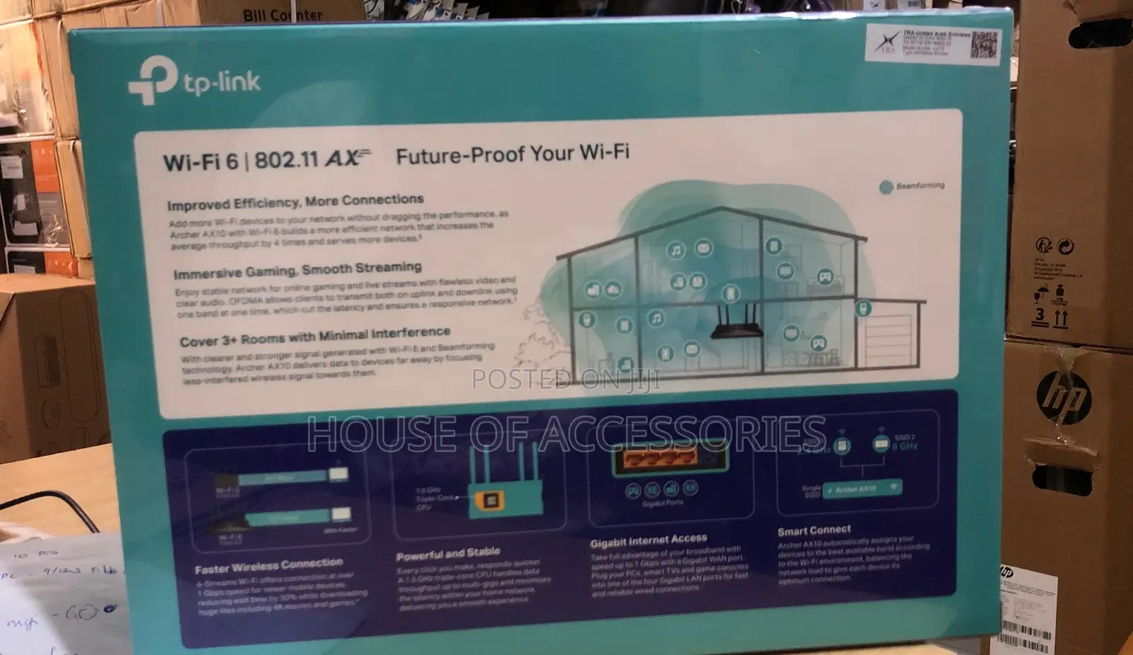 Tplink Wifi 6 Router AX10 AX5000