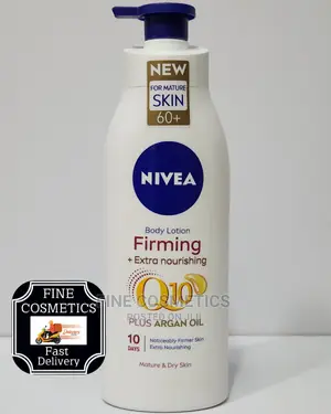 NIVEA Q10 Skin Firming Body Lotion With SPF60 Plus Argan Oil