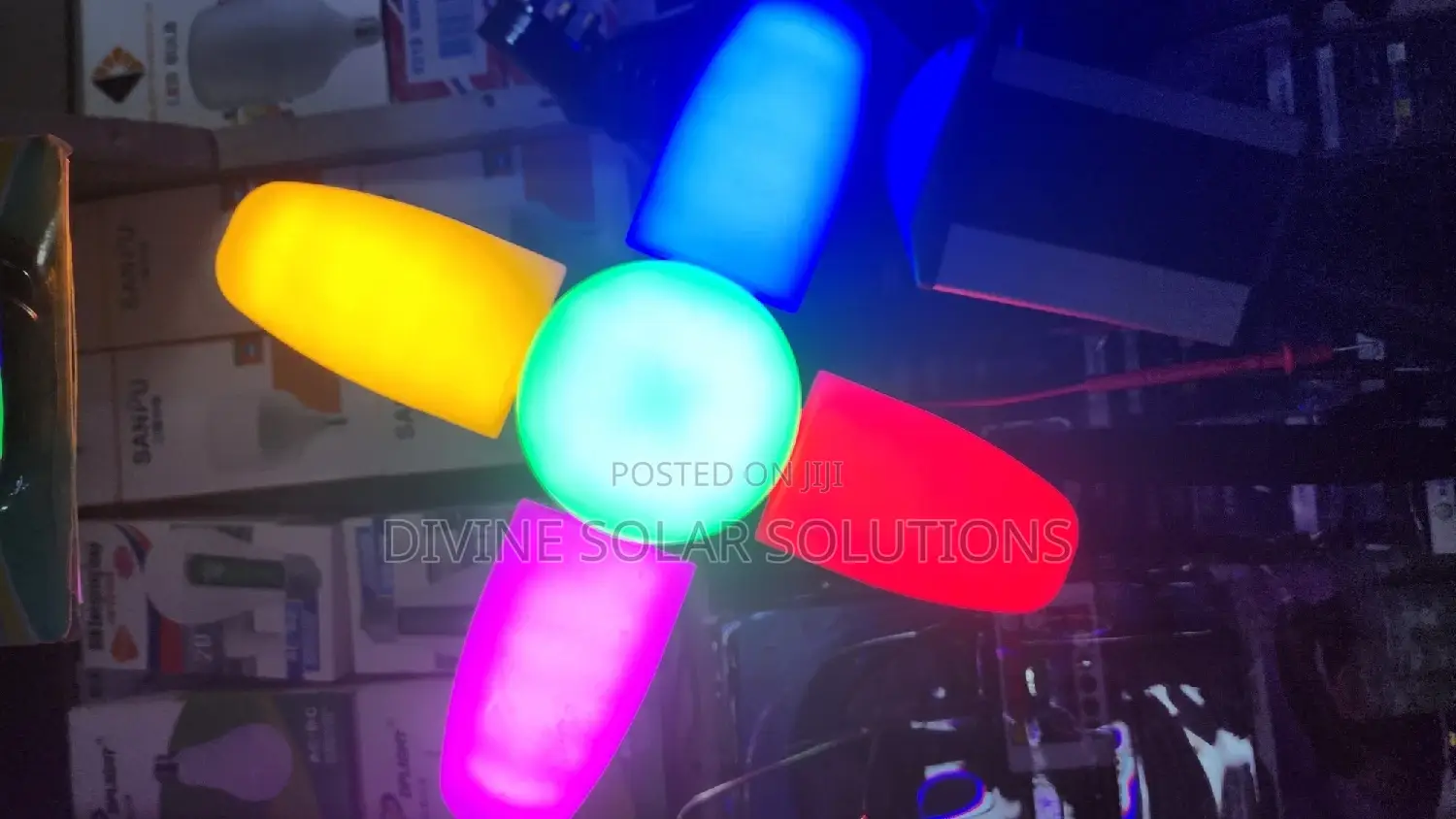Multicolor 4 Blade Bulb