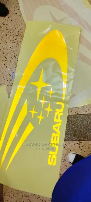 Plotted Stickers for Subaru Car