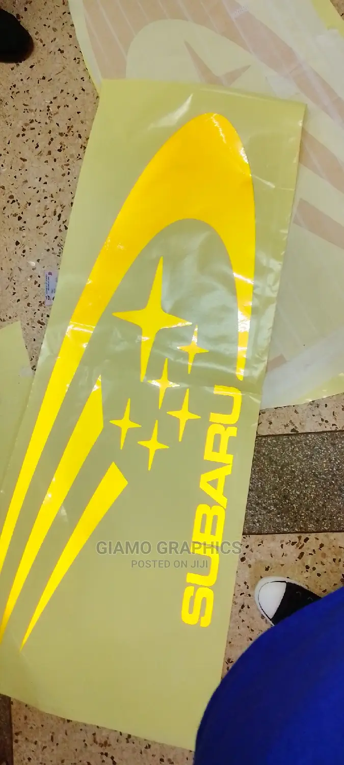 Plotted Stickers for Subaru Car