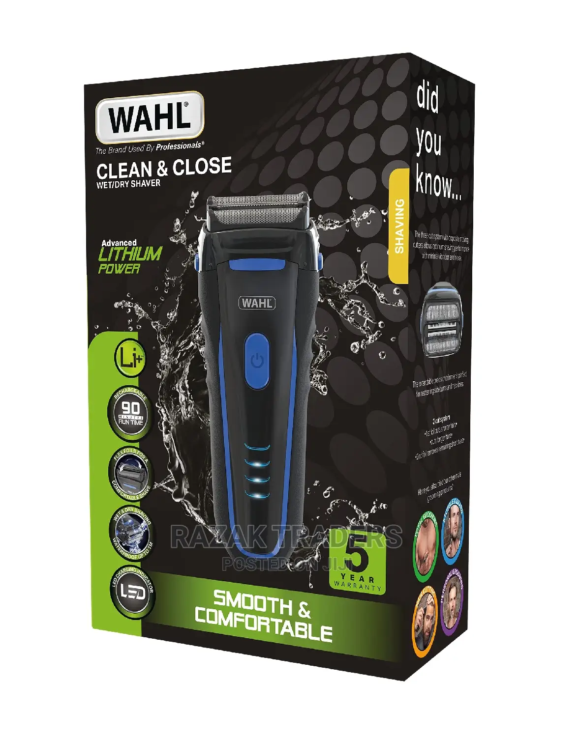 Wahl Electric Shavers for Men, Beard Shaving, Waterproof,