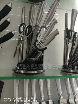 9pcs Knife Set With Rotating Table