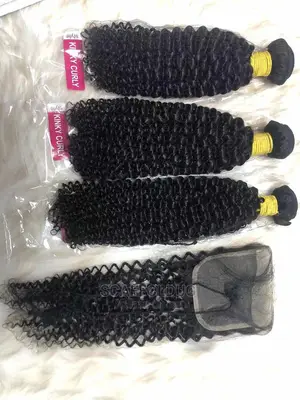 Curly Human Hair and Closure