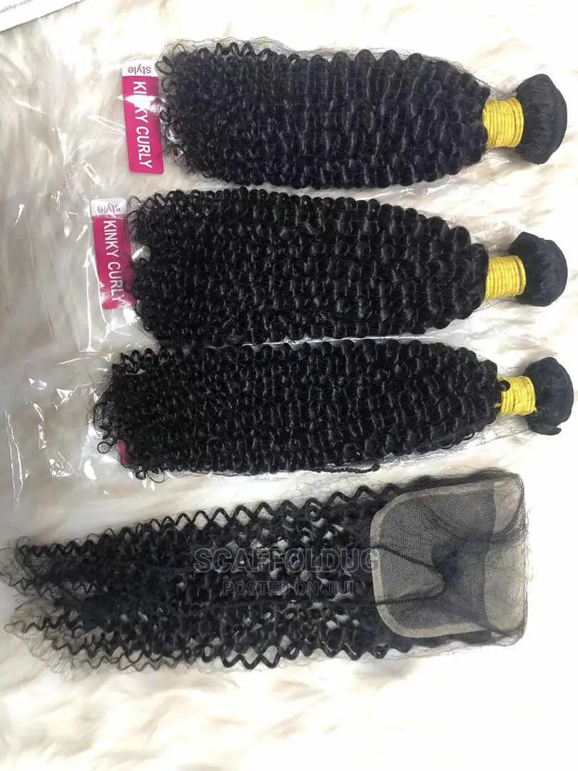 Curly Human Hair and Closure