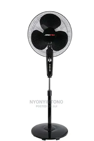 Mewe Black Stand Fan With a Warranty of 1year