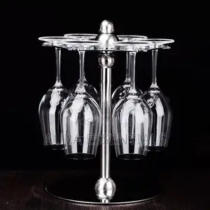 Rotating Upside Down Wine Glass Stand/ Holder