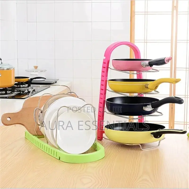 Adjustable Kitchen Pans/Pots Dish Holder Rack Organiser