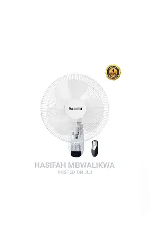 Saachi 16 Inch Wall Fan With Remote Control- 3speed, White